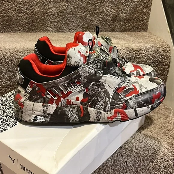 Puma Disc Blaze Camo x Trapstar shoes sneakers new 361647 01 Mens Size 11.5 - Picture 4 of 15